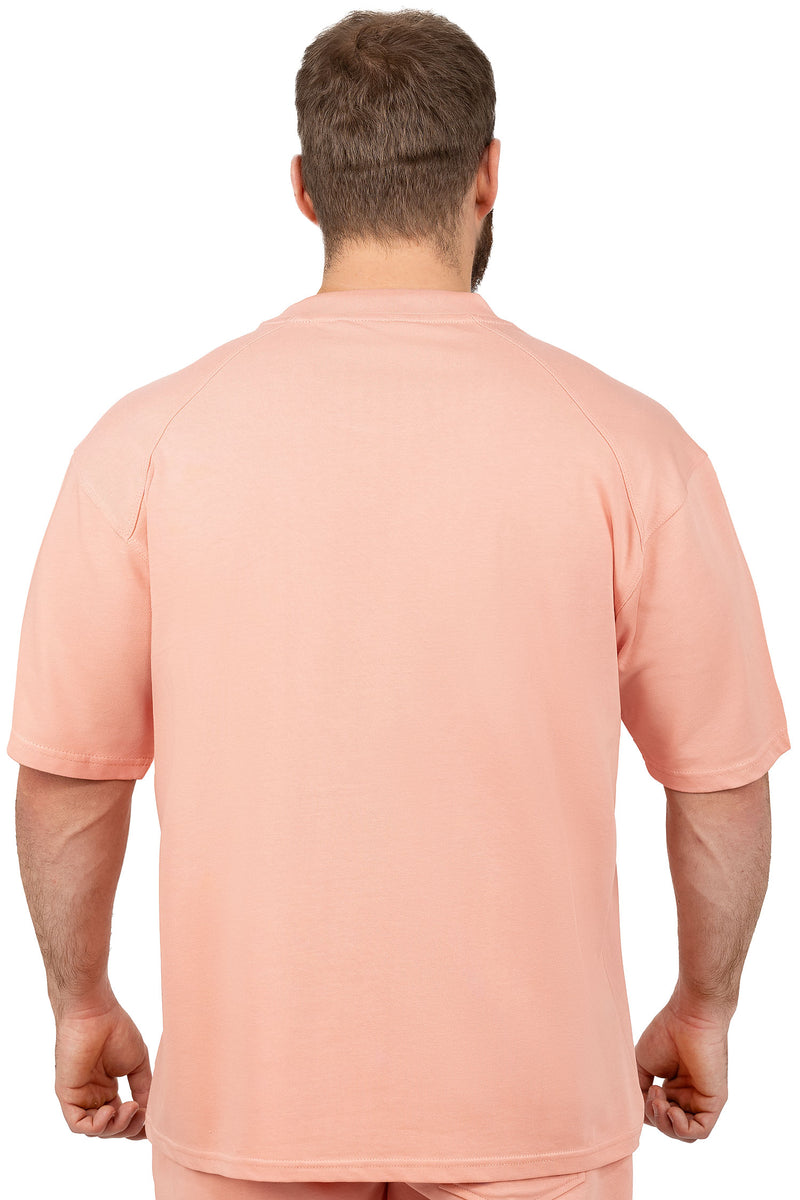 Herren Relaxed Fit T-Shirt S-23RS041 - Old Pink