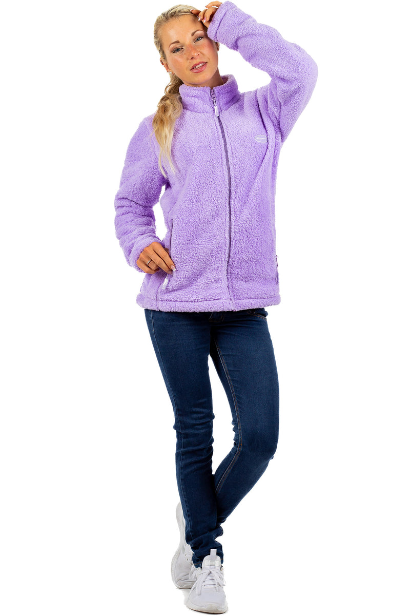 Damen Regular Fit Fleecejacke Kuschelig 22RSW002 - Purple