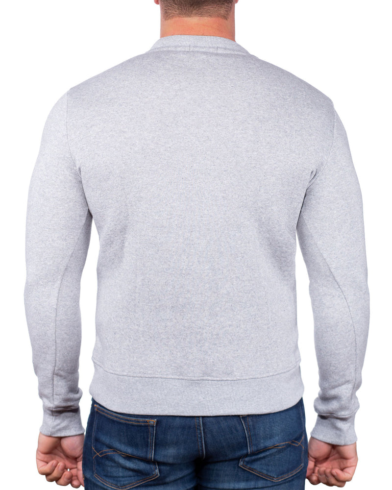 Herren Schmal Pullover garrett - Blended Grey
