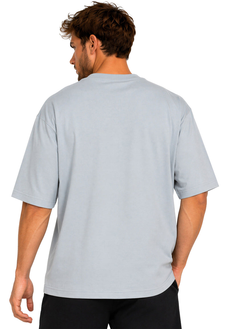 Herren Regular Fit T-Shirt Shoulder Drop 25RS071 Light Blue XS - Light Blue