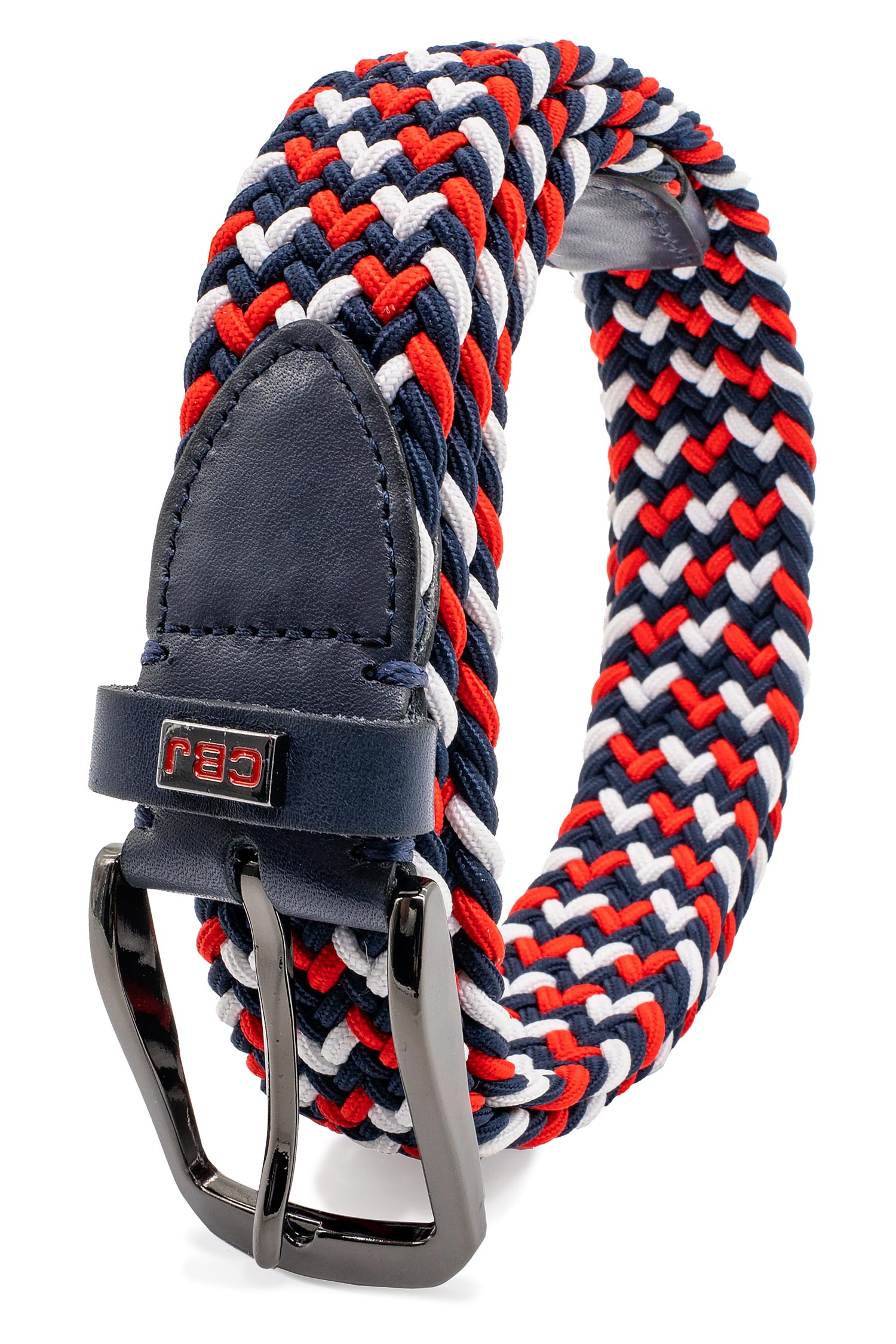 Herren Stoffgürtel CG188 - Red-White