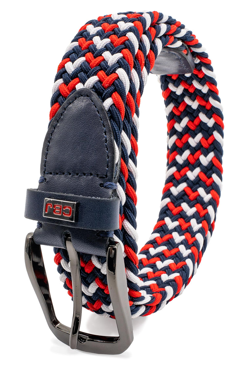 Herren Stoffgürtel CG188 - Red-White