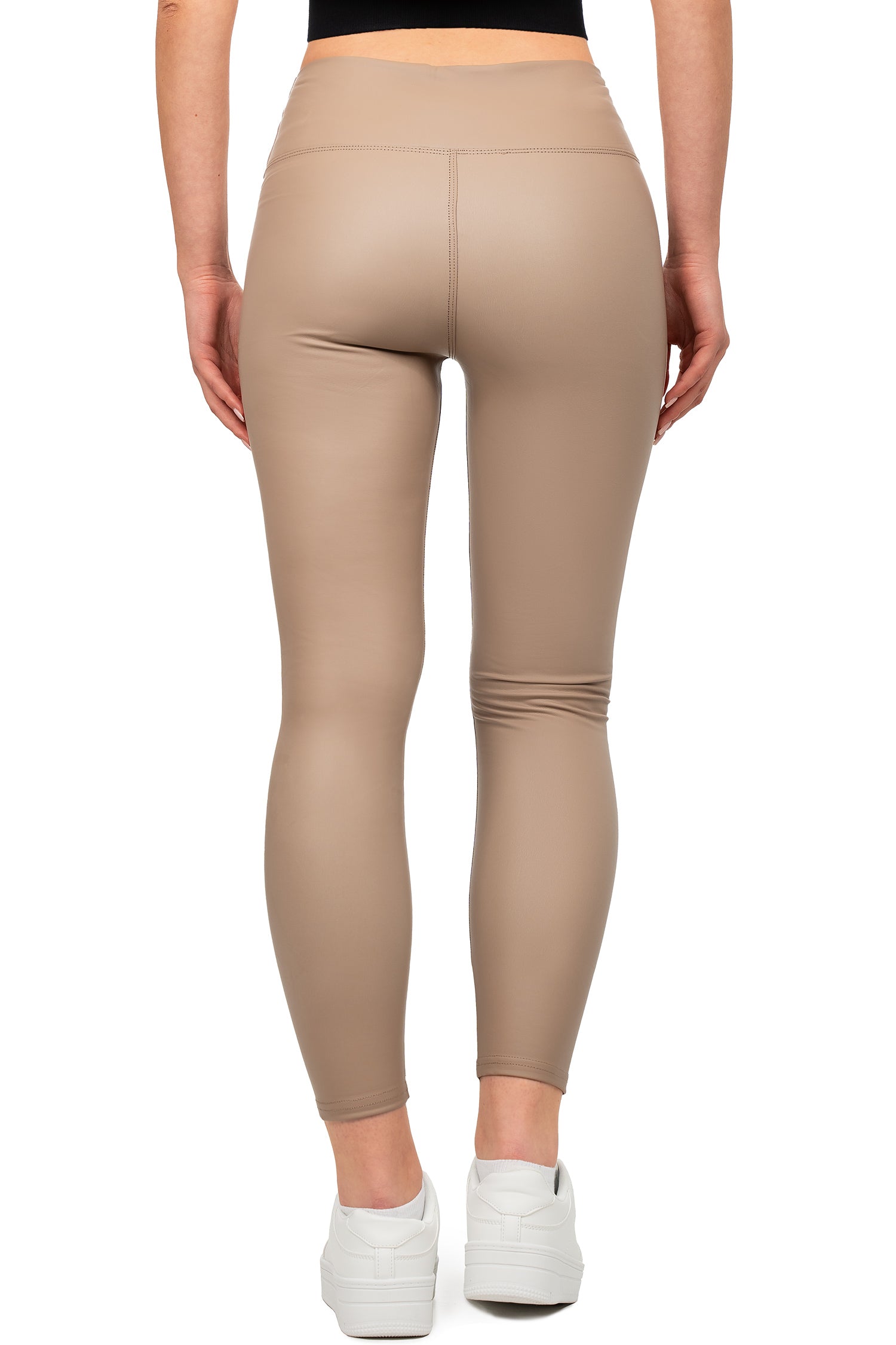 Damen Skinny Fit Hose High Waist 25RSW066 - Taupe