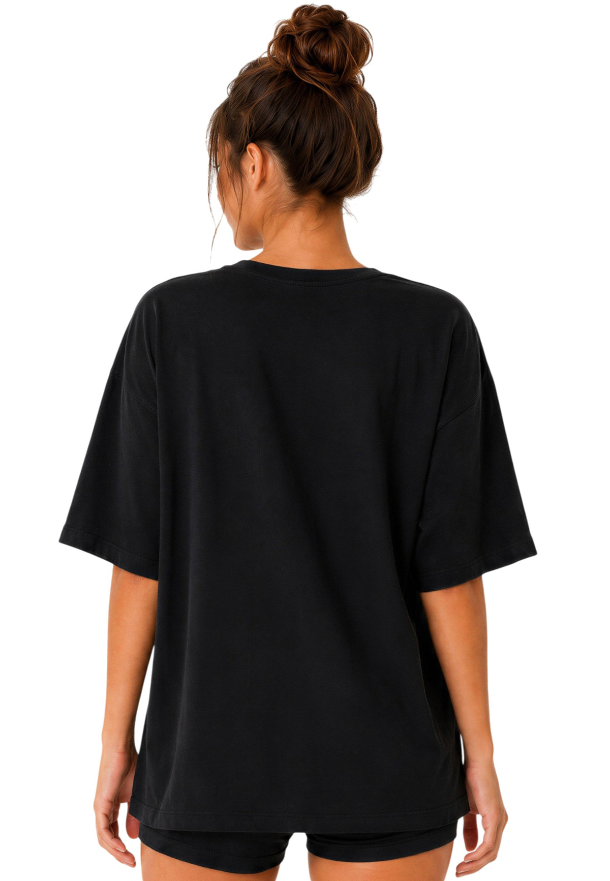 Damen Oversized T-Shirt in Black – Reichstadt – Ansicht 2
