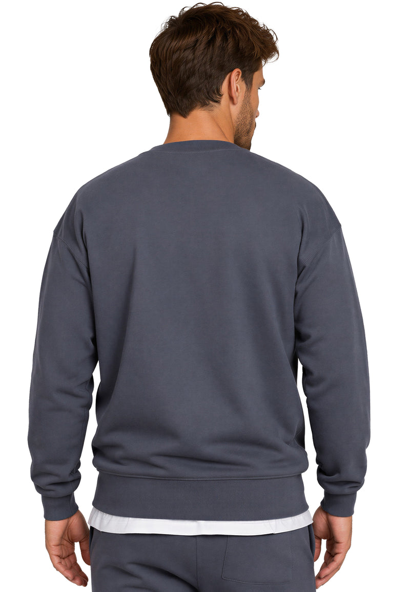 Herren Regular Fit Pullover Logo-Stitching 23RS037 - Anthracite