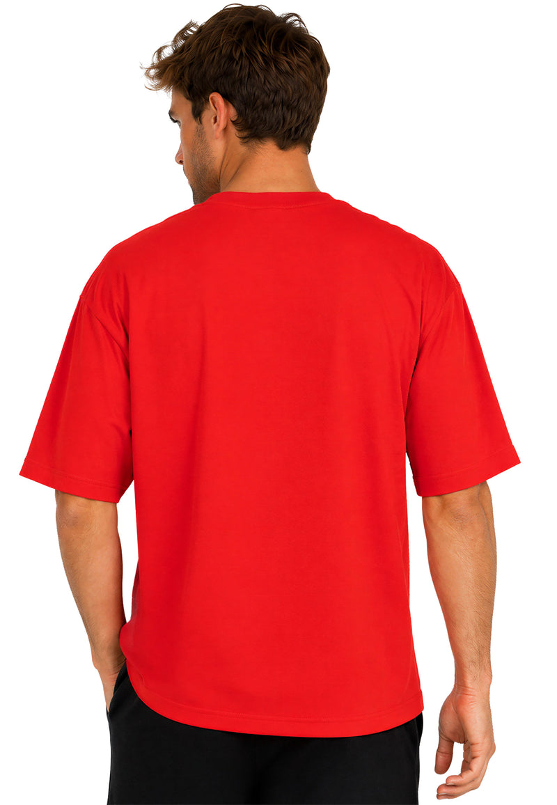 Herren Regular Fit T-Shirt Shoulder Drop 25RS071 - Red