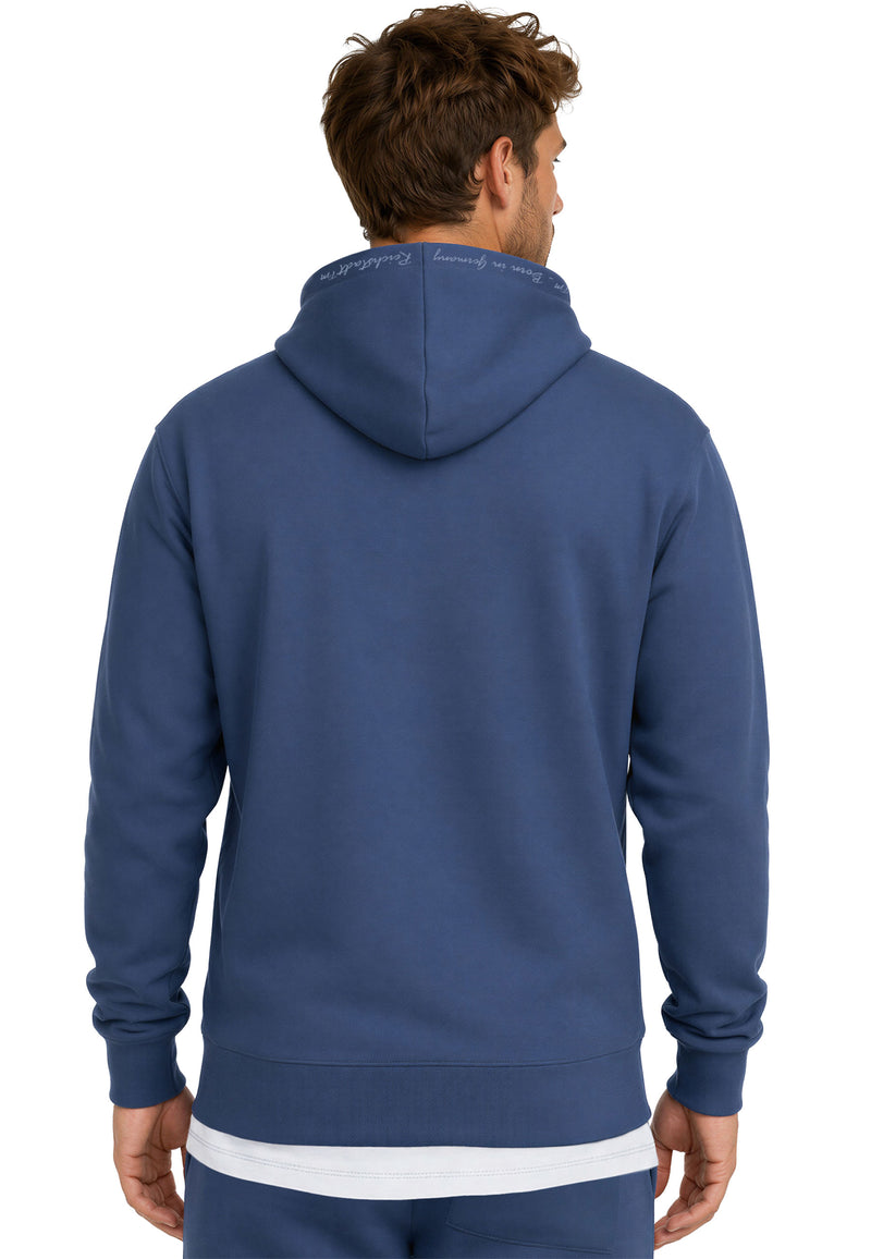 Herren Regular Fit Hoodie Marken-Stick 23RS034 - Dark Blue