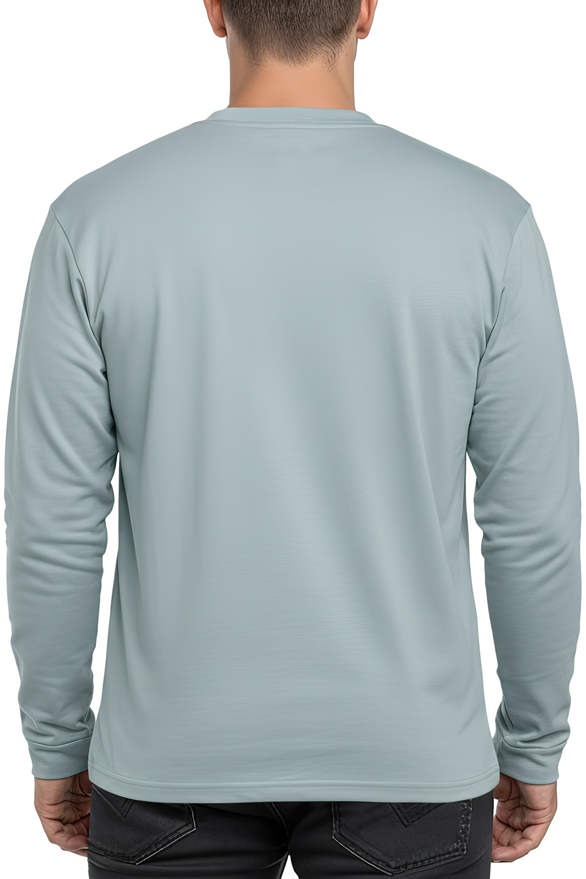 Herren Oversized Langarm Shirt in Mint – Reichstadt – Ansicht 2