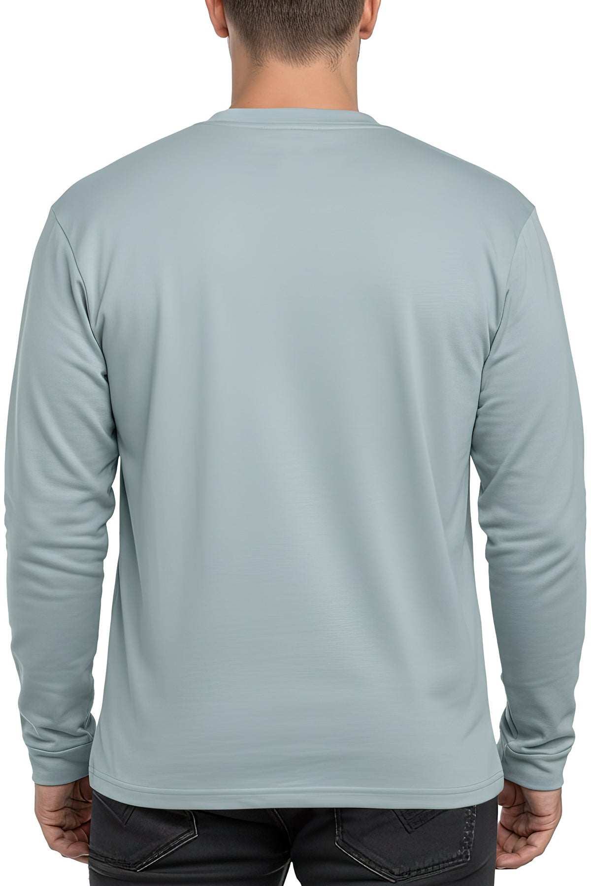 Herren Oversized Langarm Shirt in Mint – Reichstadt – Ansicht 2