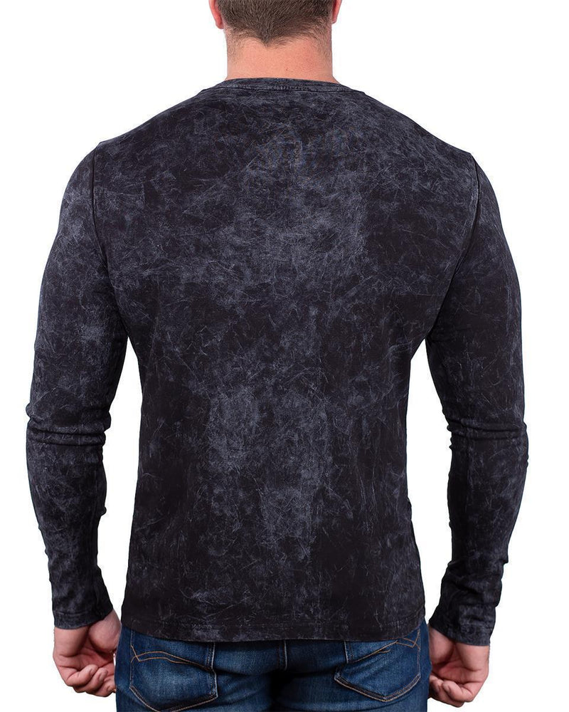 Herren Regular Fit Longsleeve CL489 - Black