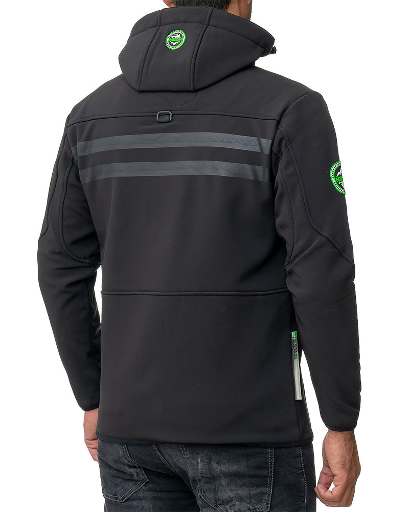 Herren Regular Fit Softshelljacke royaute men - Black