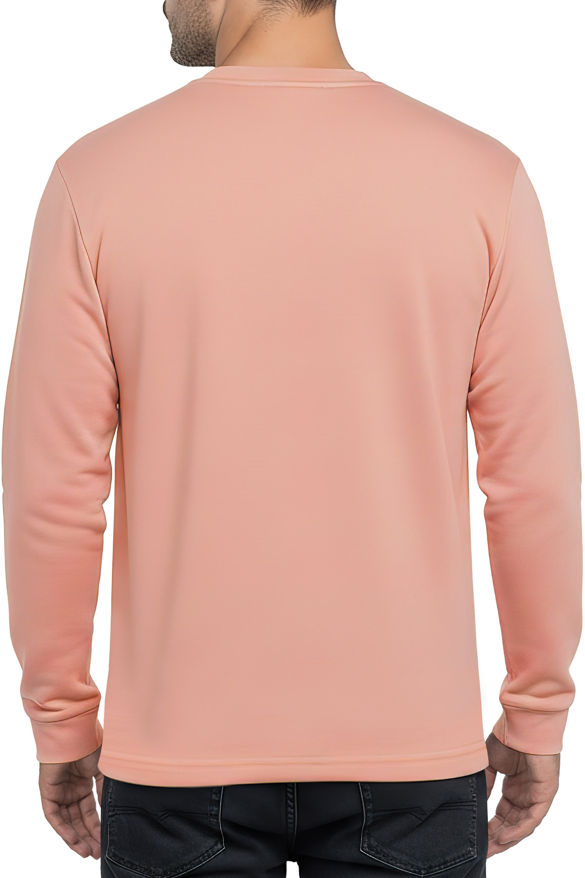 Herren Oversized Langarm Shirt in Old Pink – Reichstadt – Ansicht 2