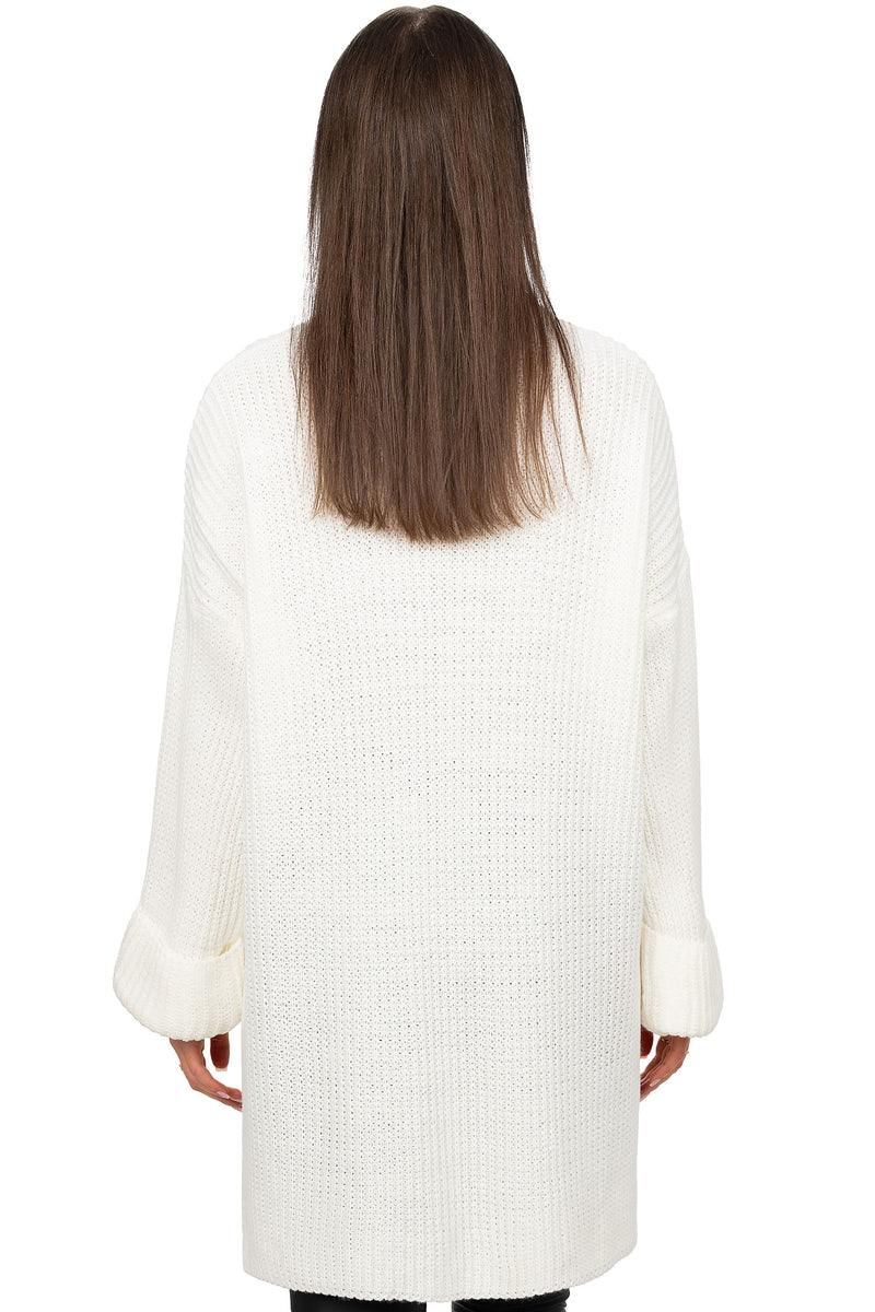 Damen Relaxed Fit Pullover 25RSW067 - White