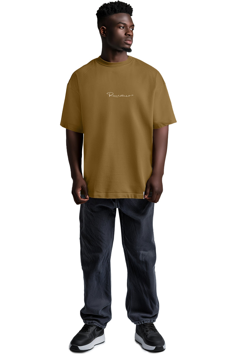 Herren Oversized T-Shirt 22RS033 - Khaki