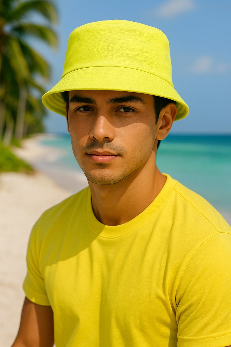 Herren Regular Fit Anglerhut 25RS074 - Neon Yellow