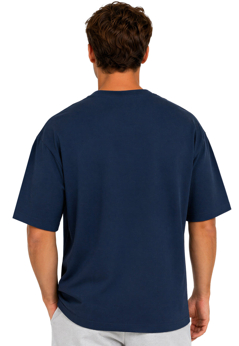 Herren Regular Fit T-Shirt Shoulder Drop 25RS071 - Dark Blue