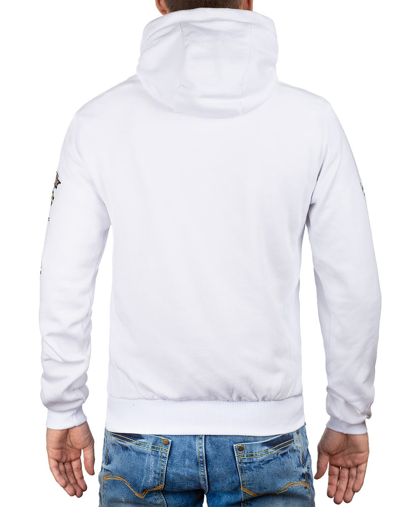 Herren Regular Fit Hoodie gymclass men - White