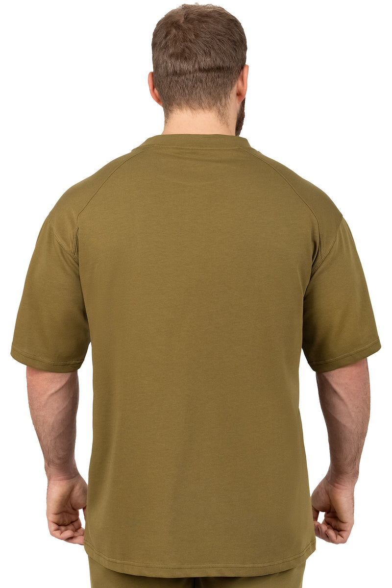 Herren Relaxed Fit T-Shirt S-23RS041 - Khaki