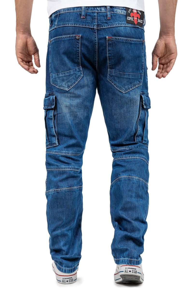 Herren Regular Fit Jeans Stonewashed CD798 - Blue