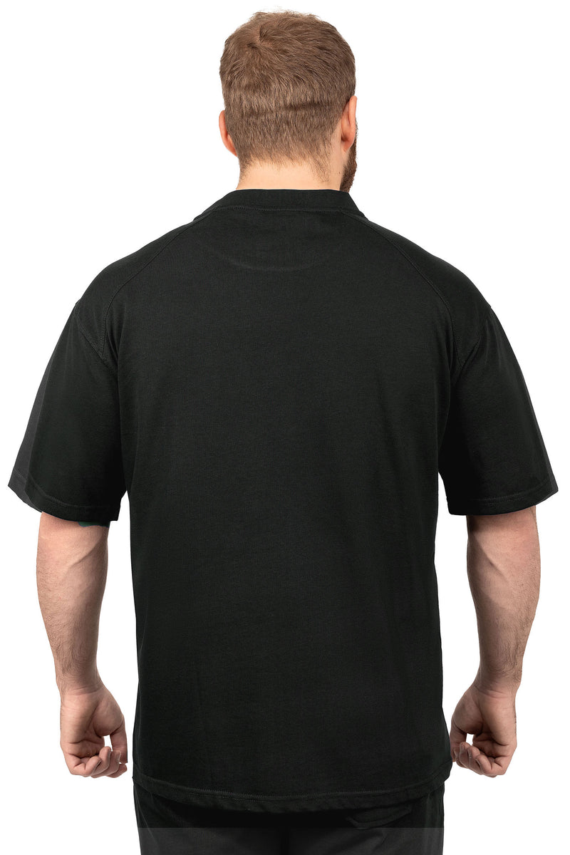 Herren Relaxed Fit T-Shirt S-23RS041 - Black