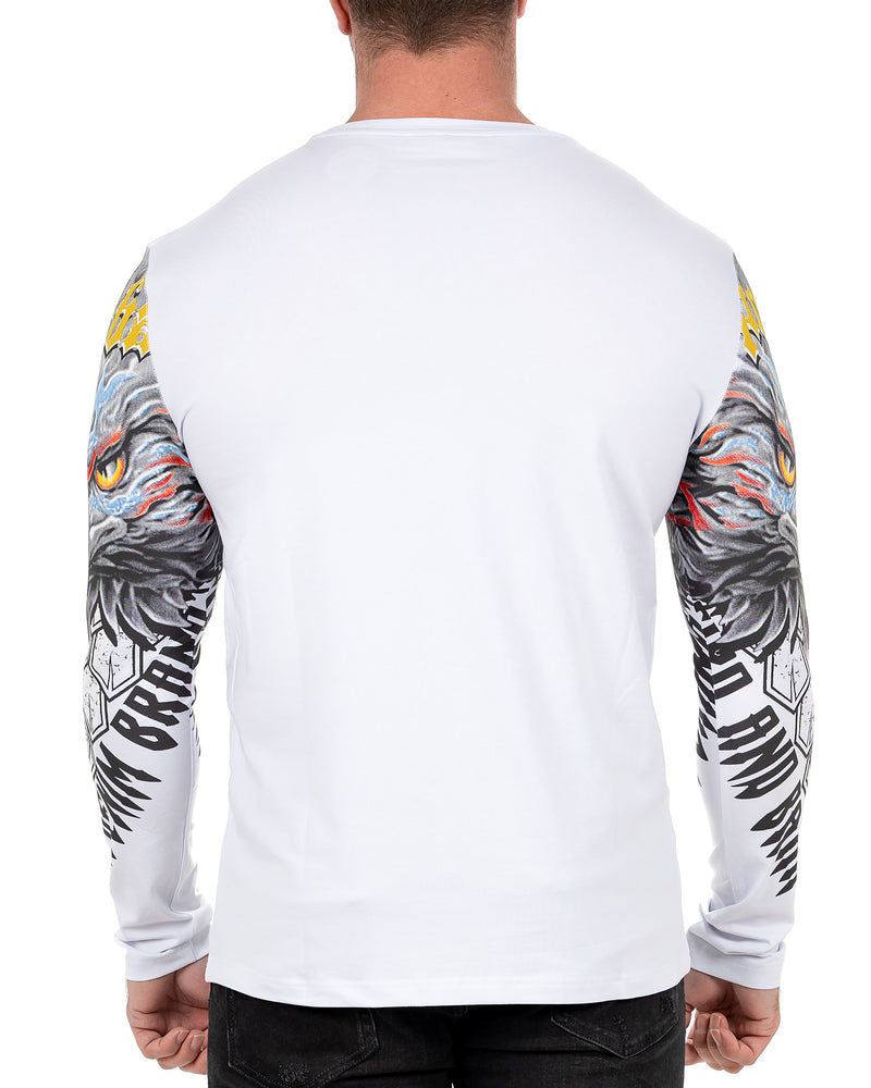 Herren Regular Fit Longsleeve CL488 - White