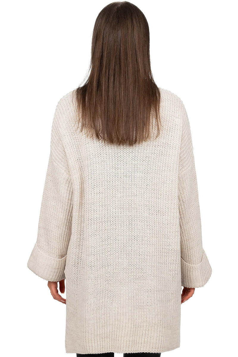 Damen Relaxed Fit Pullover 25RSW067 - Beige