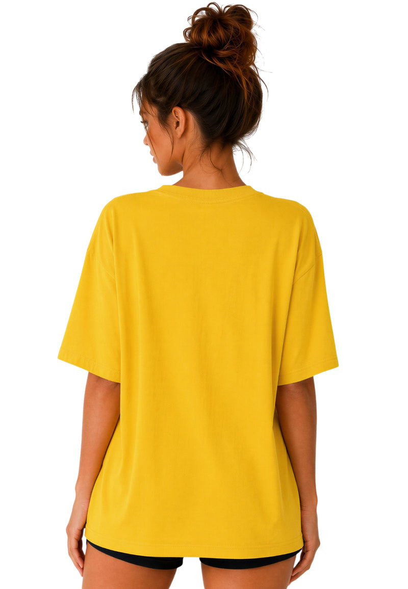 Damen Oversized T-Shirt 24RSW058 - Yellow