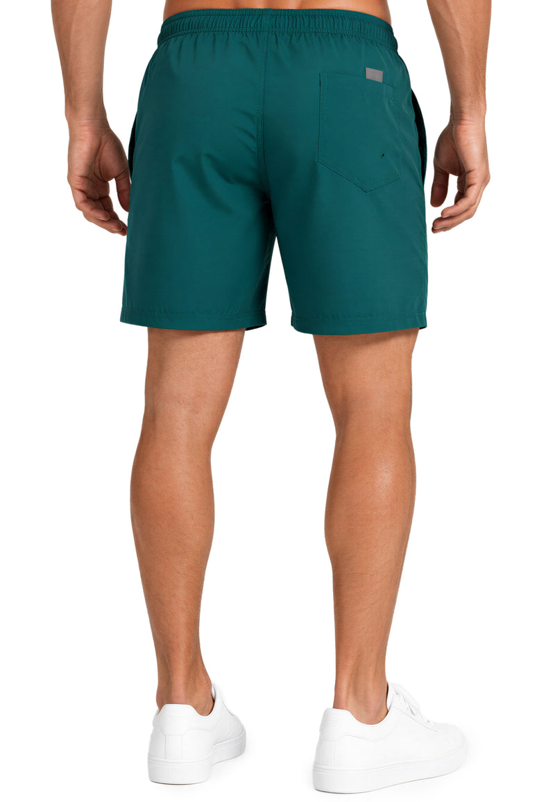 Herren Regular Fit Shorts Mid Waist 25RS073 - Dark Green