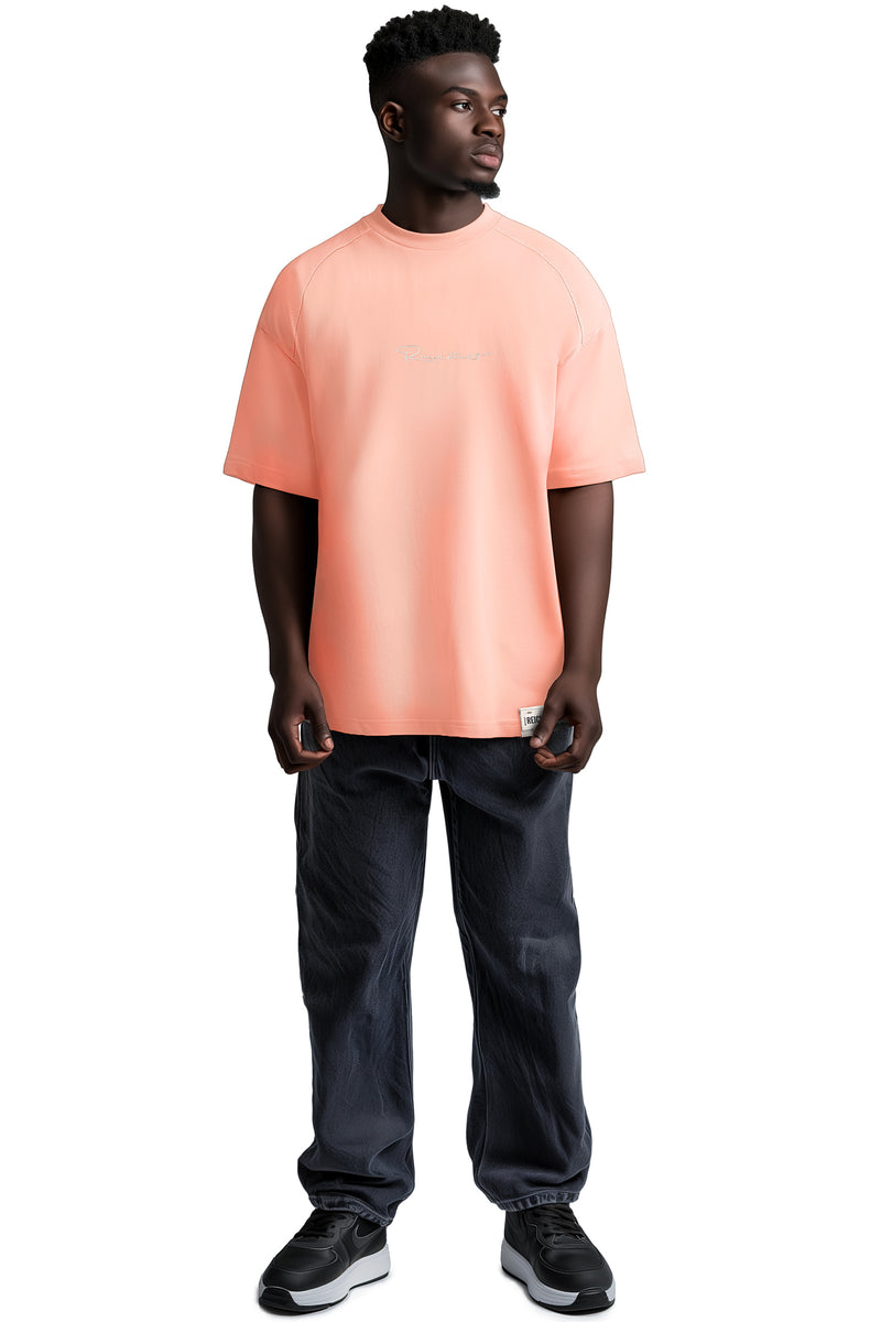 Herren Oversized T-Shirt 22RS033 - Old Pink