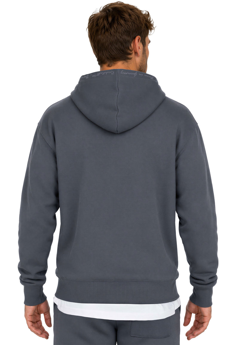 Herren Regular Fit Hoodie Marken-Stick 23RS034 - Anthracite