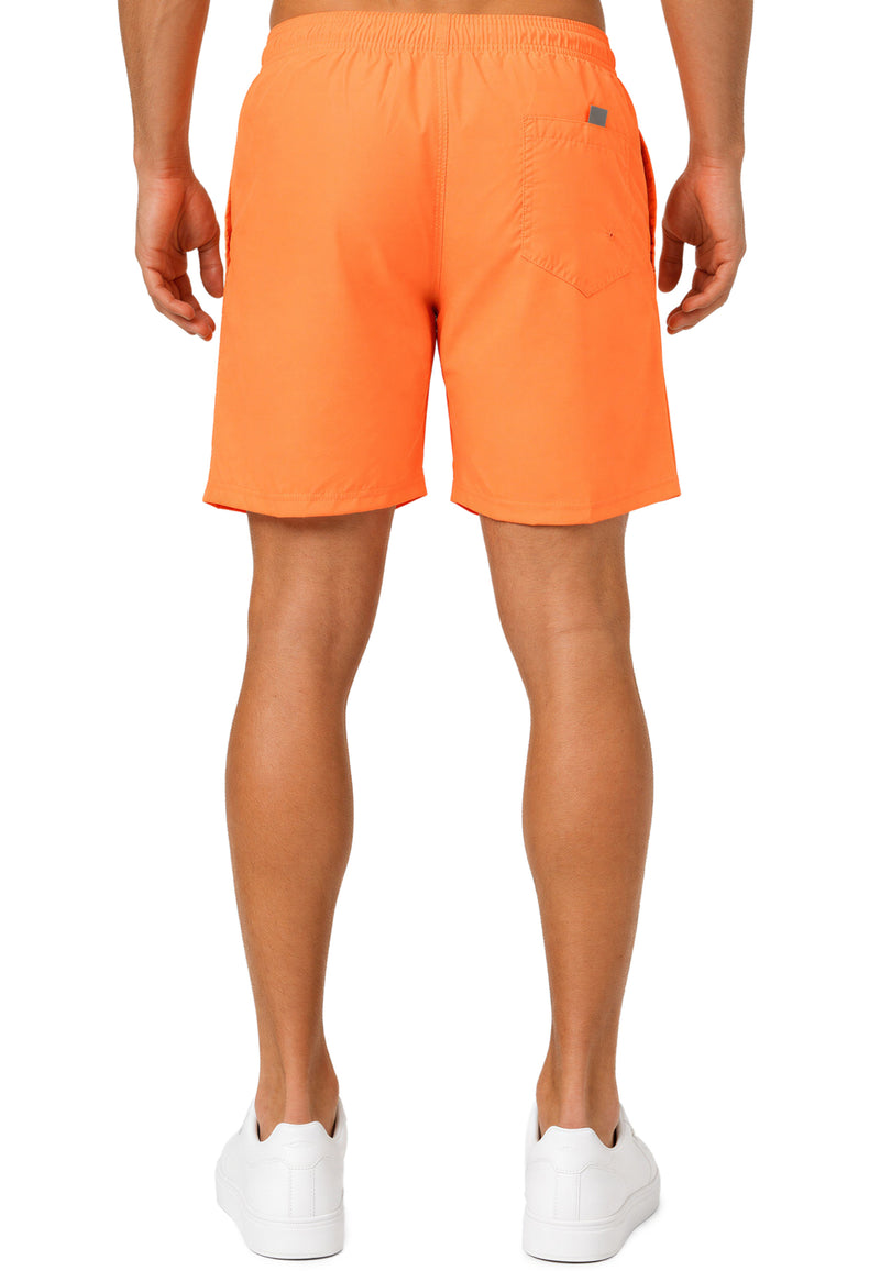 Herren Regular Fit Shorts Mid Waist 25RS073 - Orange