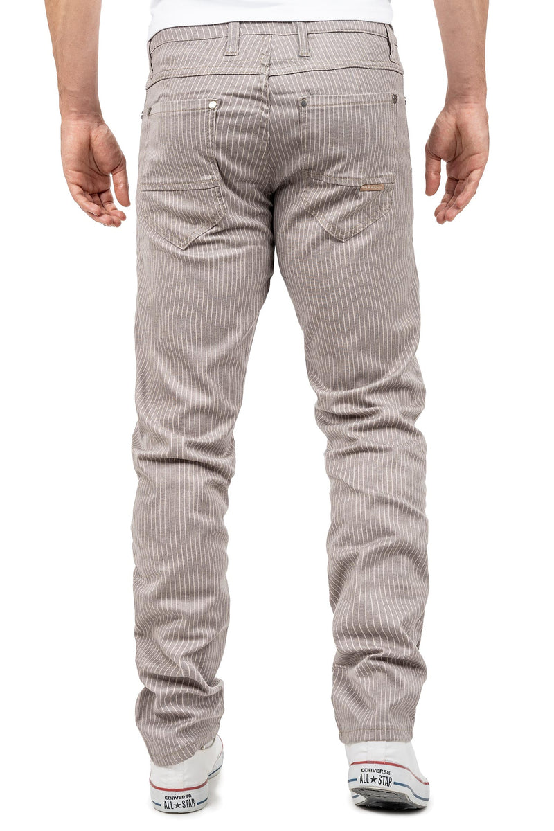 Herren Slim Fit Hose Mid Waist CD841 - Grey