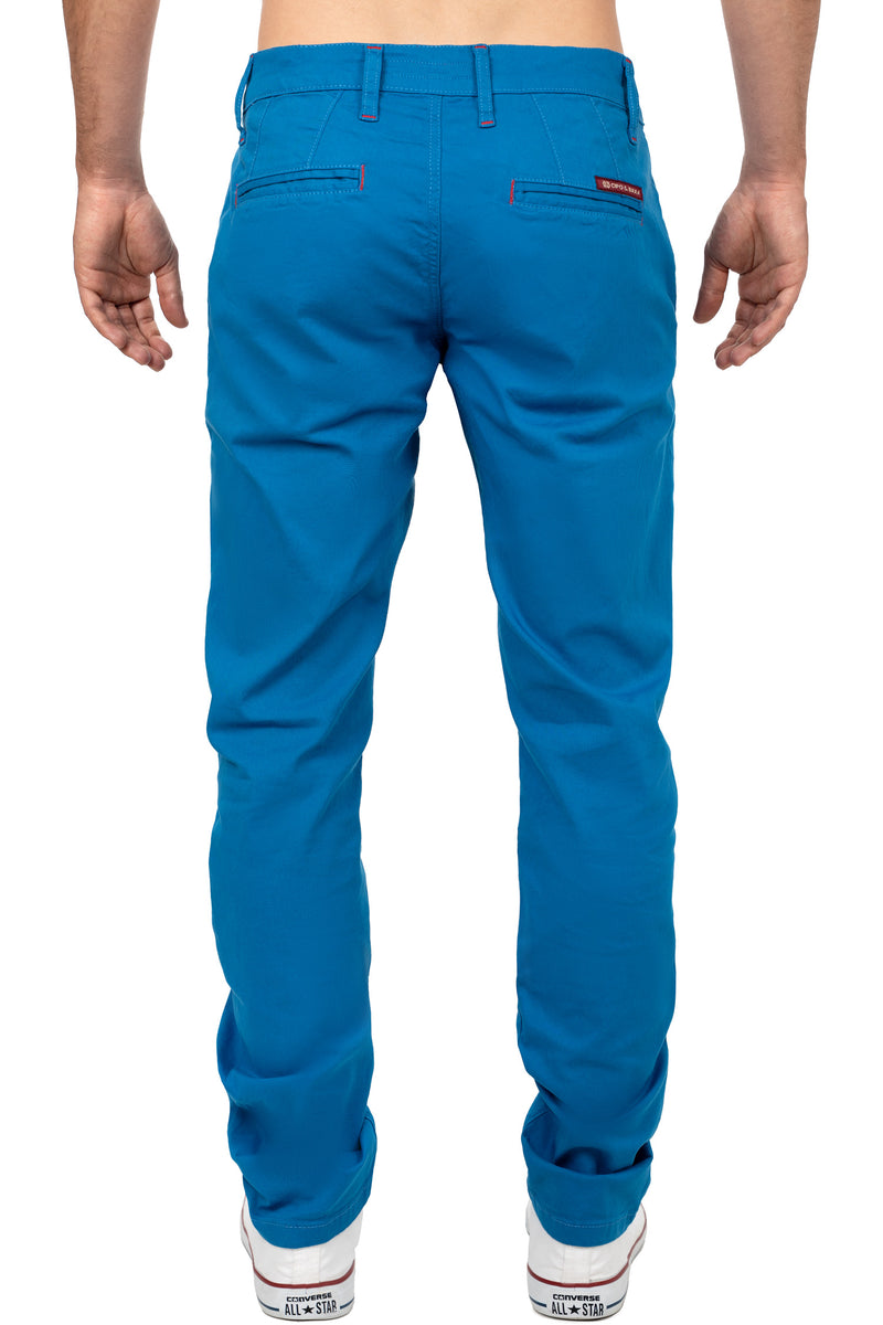 Herren Regular Fit Hose Mid Waist CD842 - Saxeblue
