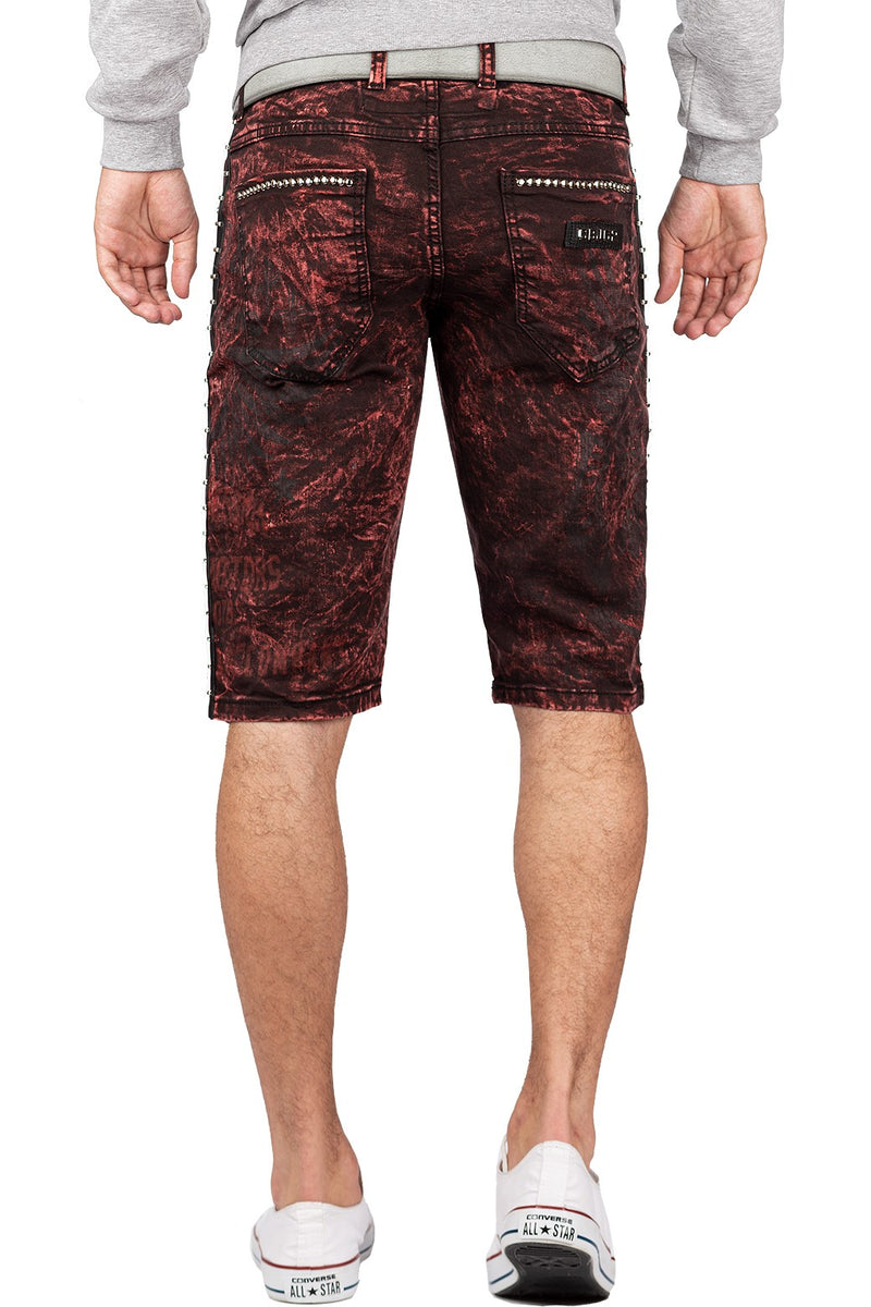 Herren Regular Fit Kurze Hose Mid Waist CK207 - Bordeaux