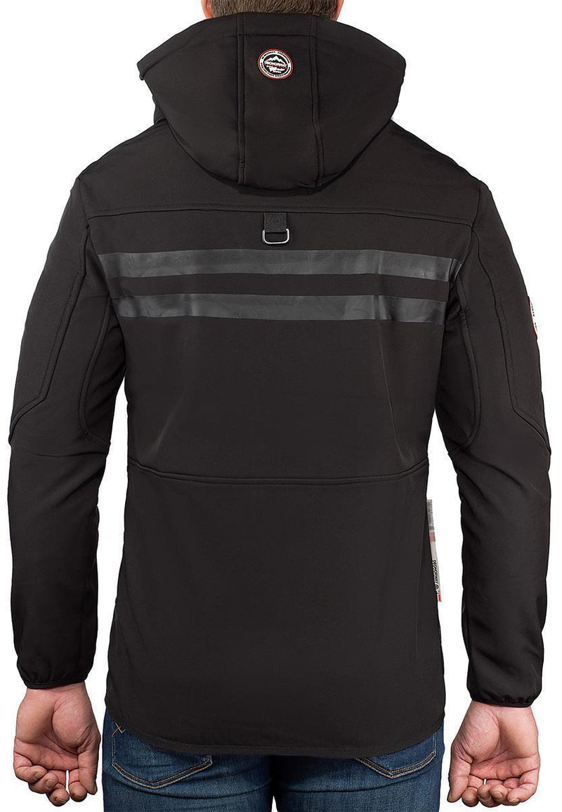 Herren Regular Fit Softshelljacke royaute - Black/Black