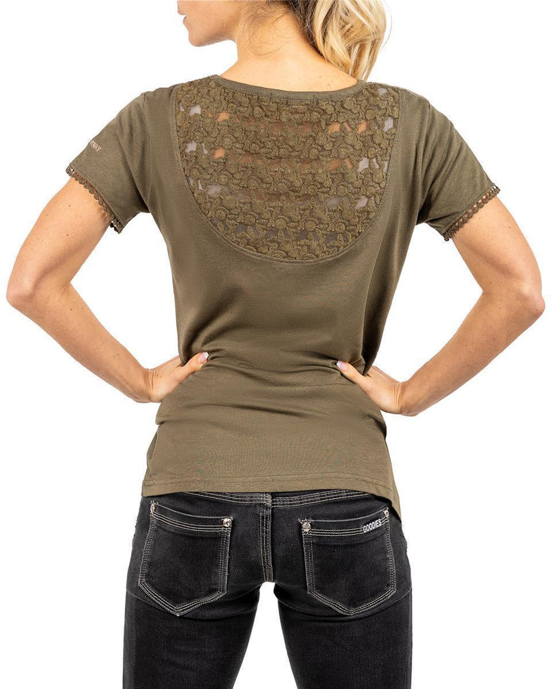 Damen Regular Fit T-Shirt josiane - Khaki