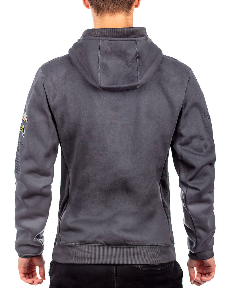 Herren Regular Fit Hoodie gymclass men - Dark Grey