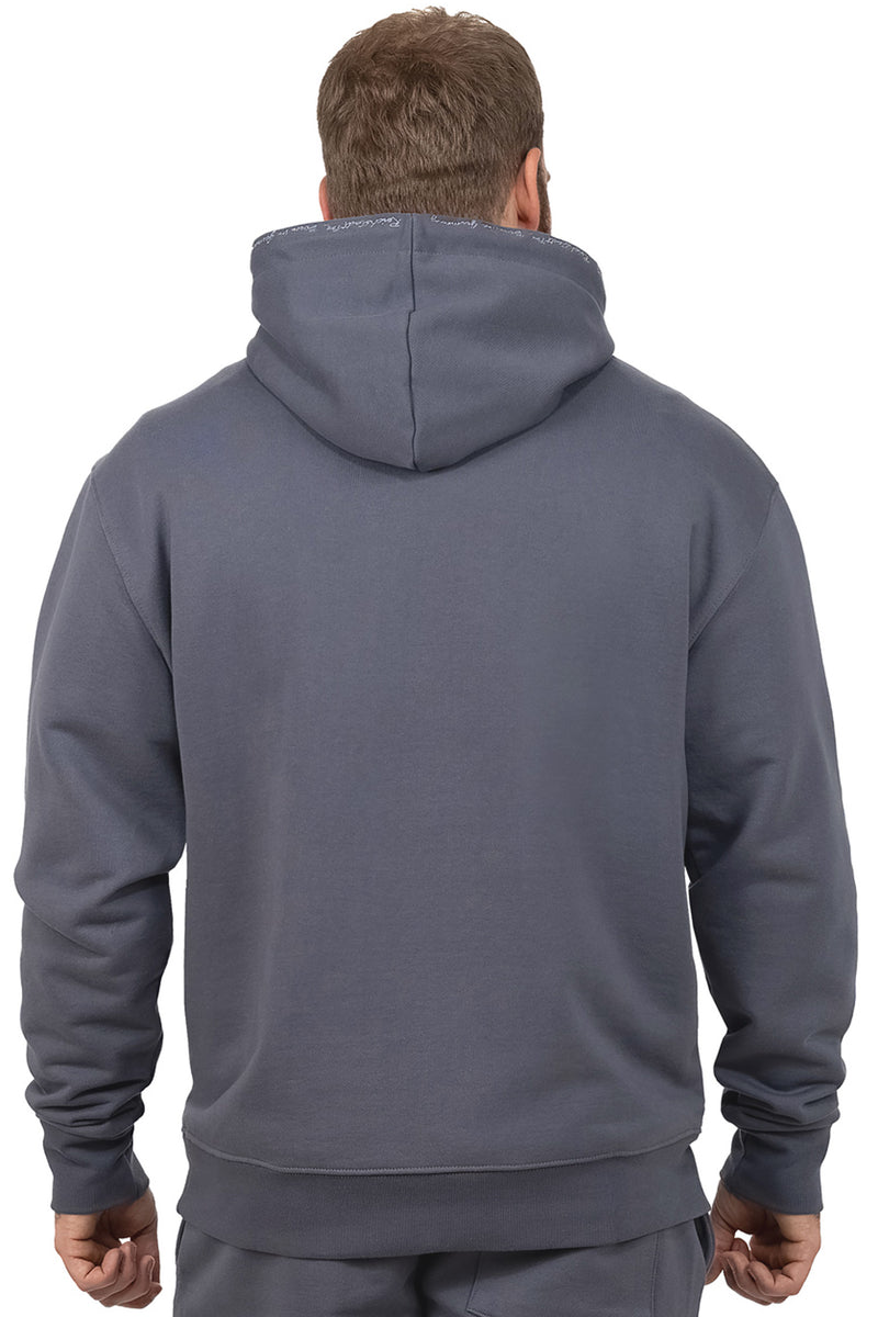 Herren Regular Fit Sport Hoodie Marken-Stick S-23RS034 - Anthracite