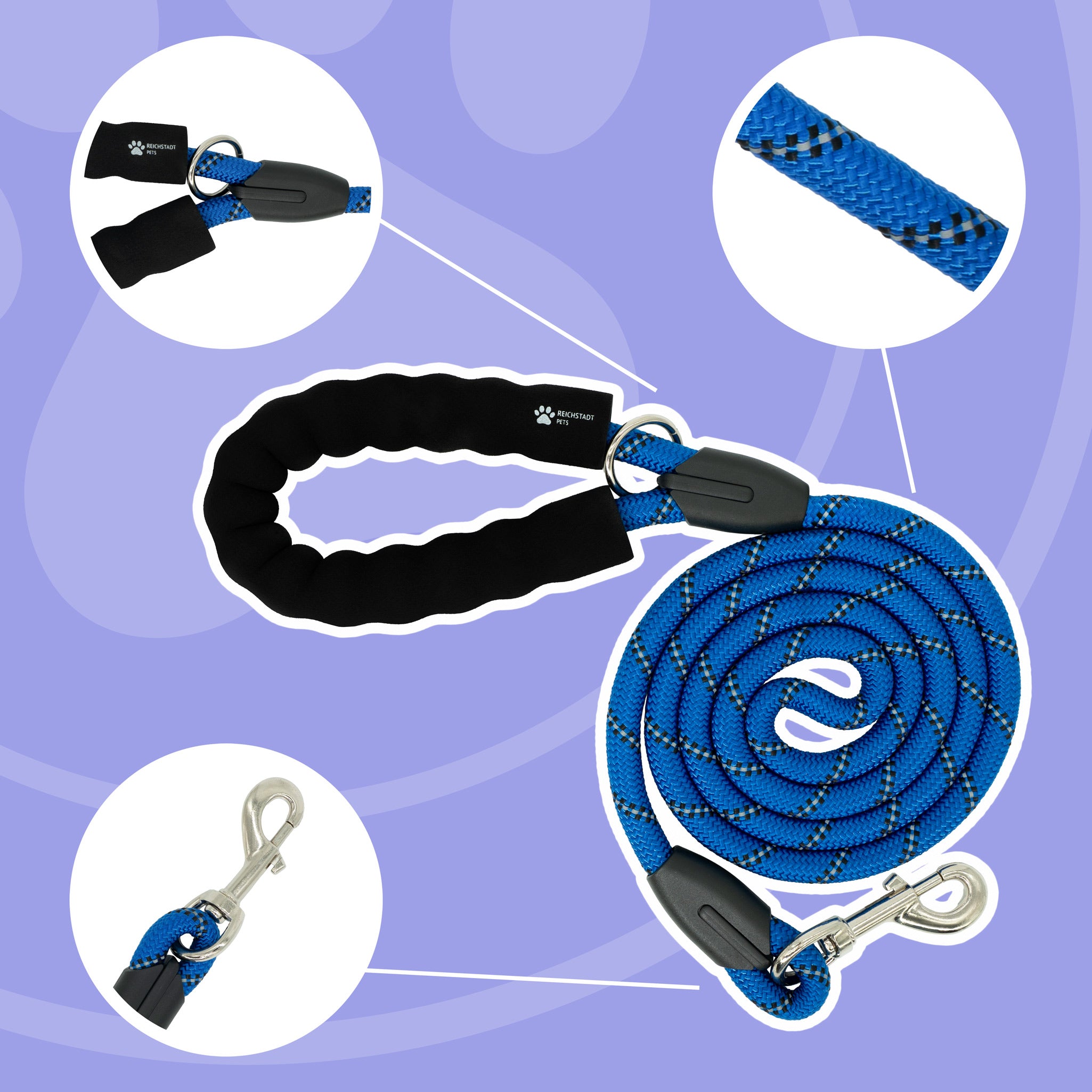 RS Pets Hundeleine Nylon 25RSP084 - Blue