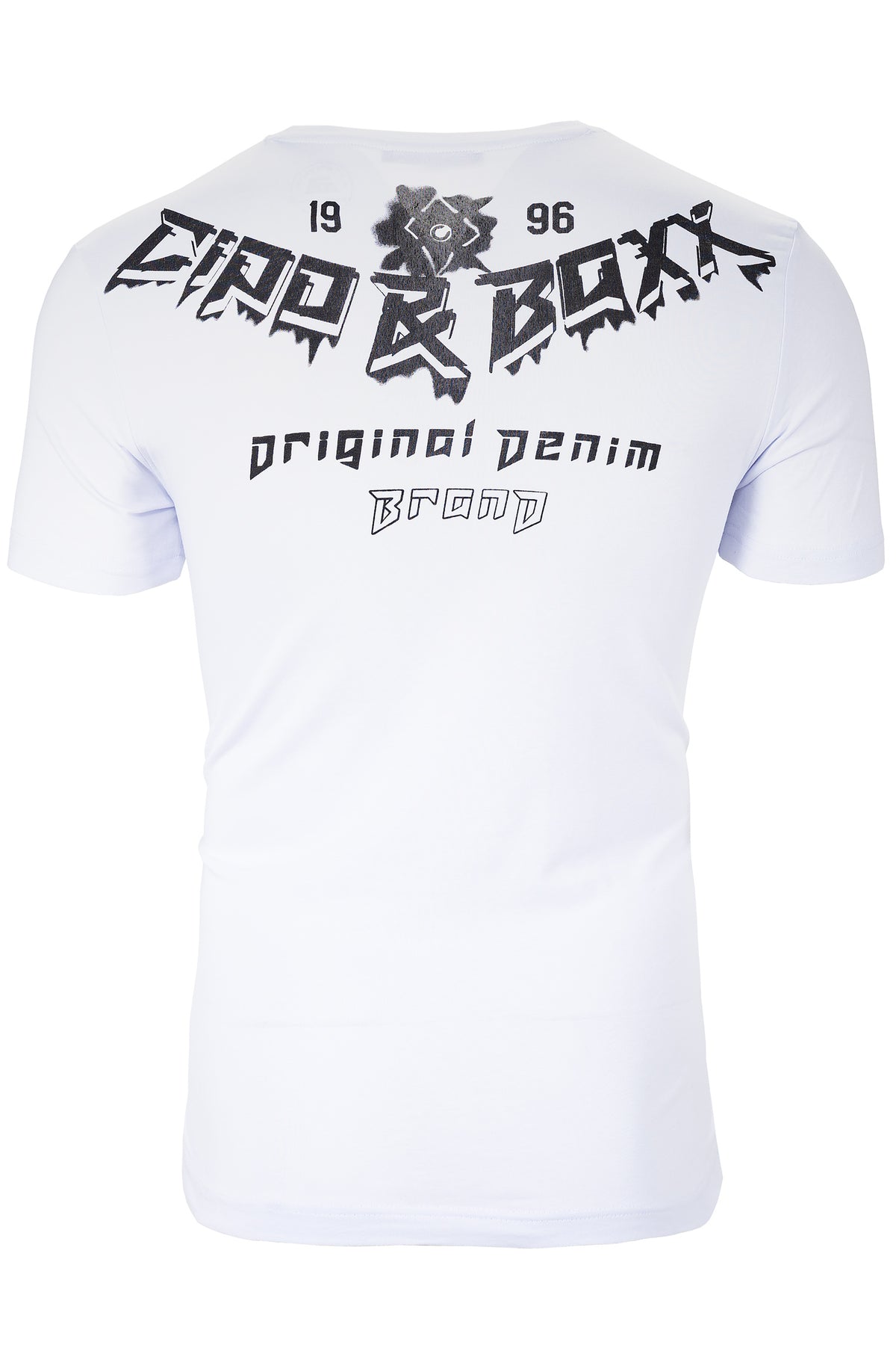 Herren Slim Fit T-Shirt in White – Cipo & Baxx – Ansicht 2