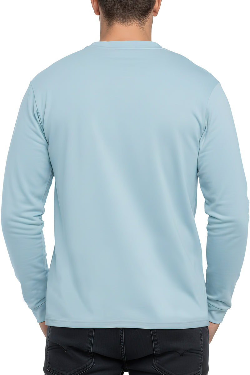 Herren Oversized Langarm Shirt 23RS042 - Baby Blue