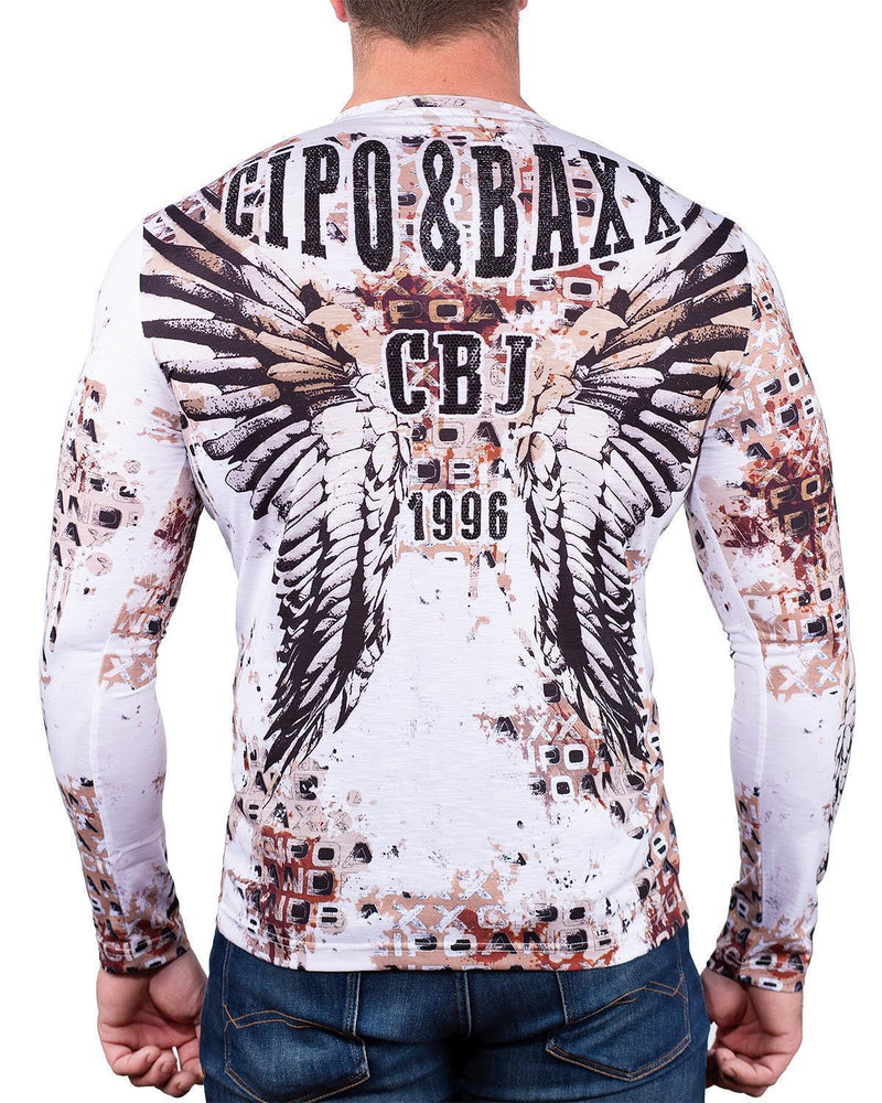 Herren Regular Fit Longsleeve CL494 - White