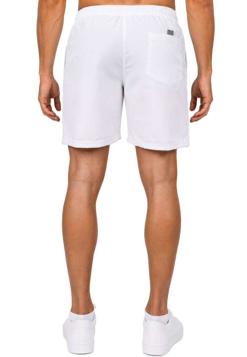 Herren Regular Fit Shorts Mid Waist 25RS073 - White