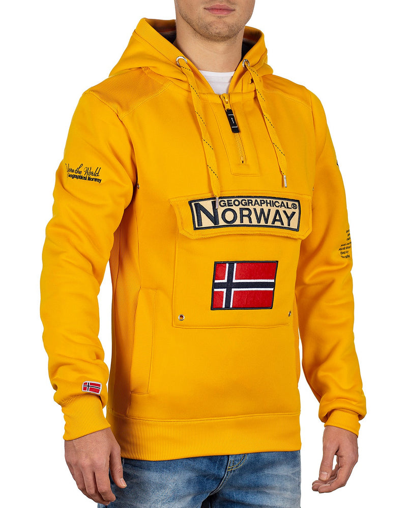 Herren Regular Fit Hoodie gymclass men - Yellow