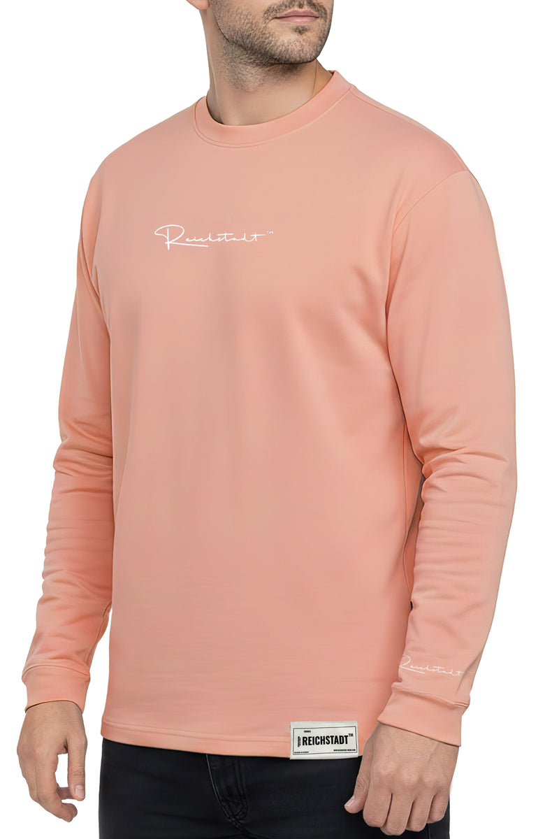 Herren Oversized Langarm Shirt 23RS042 - Old Pink