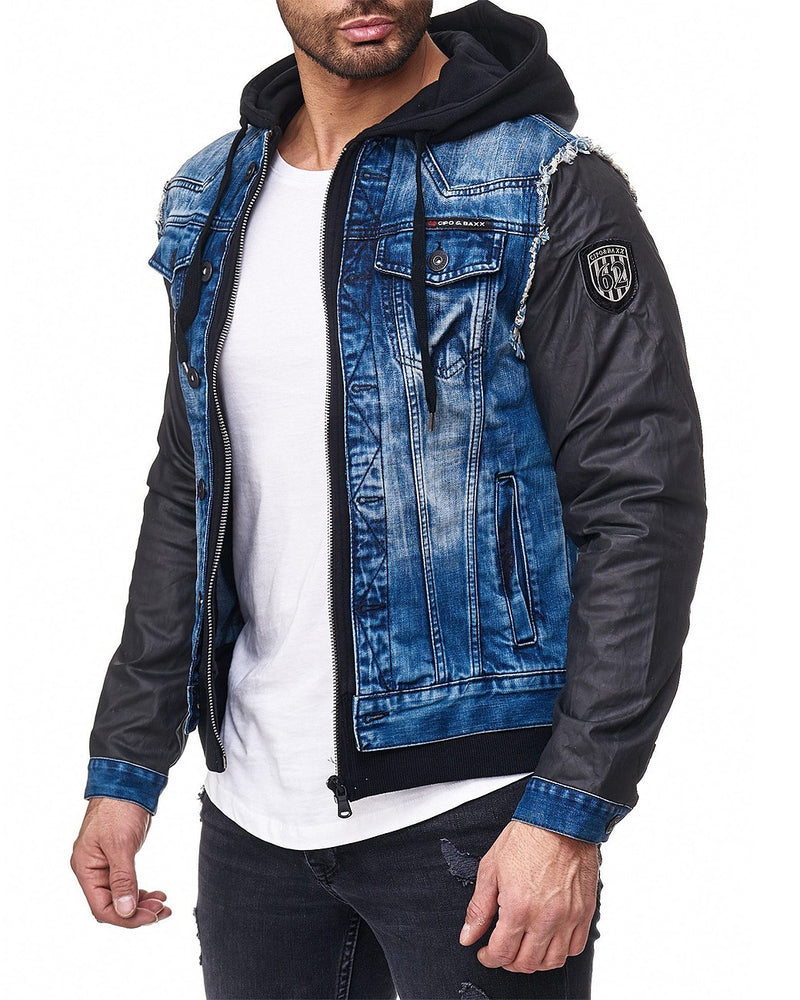 Herren Regular Fit Jacke Denim C-1290 - Blue
