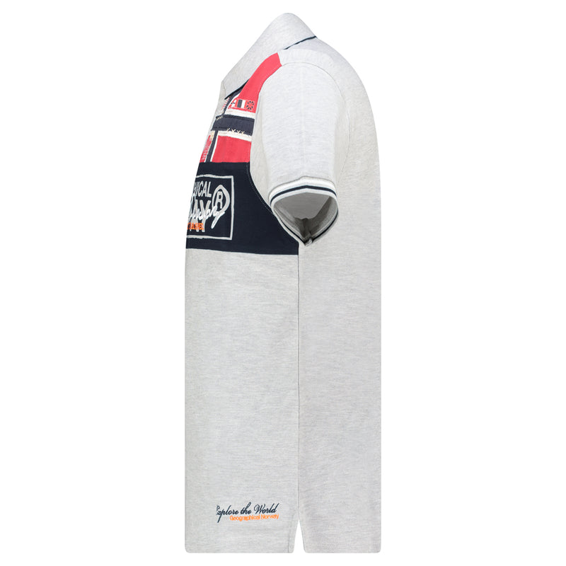 Herren Regular Fit T-Shirt kidney men - Blended Grey