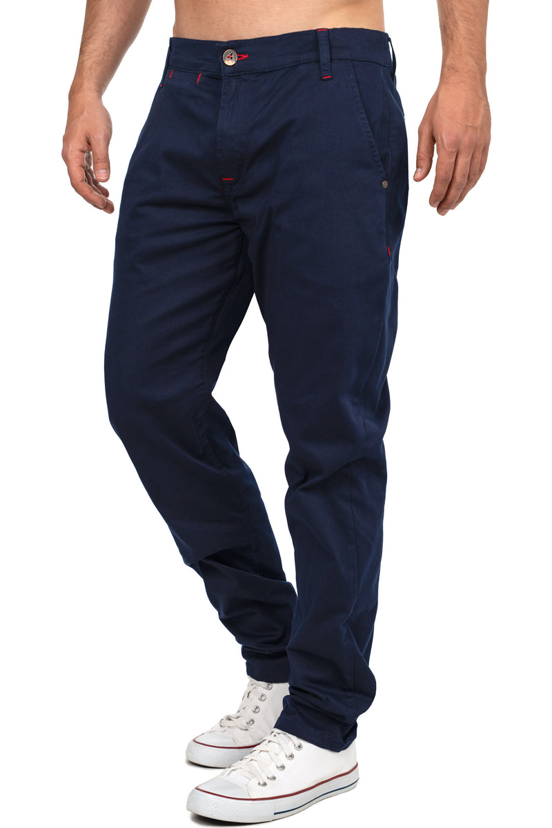 Herren Regular Fit Hose Mid Waist CD842 - Navy