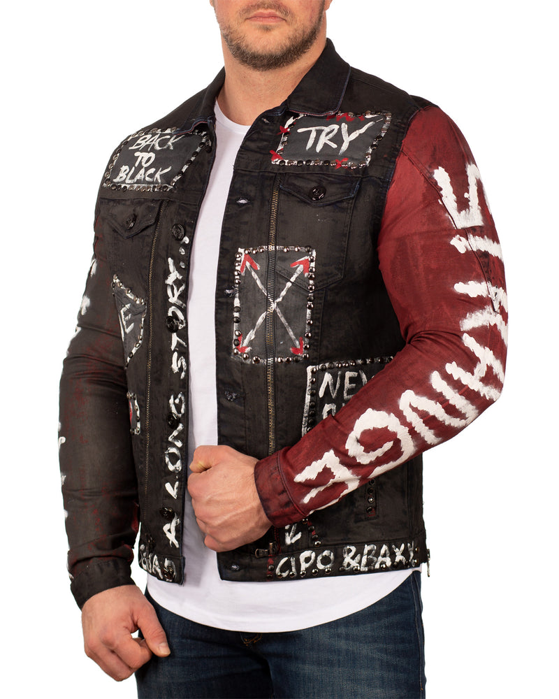 Herren Regular Fit Jacke CJ248 - Black