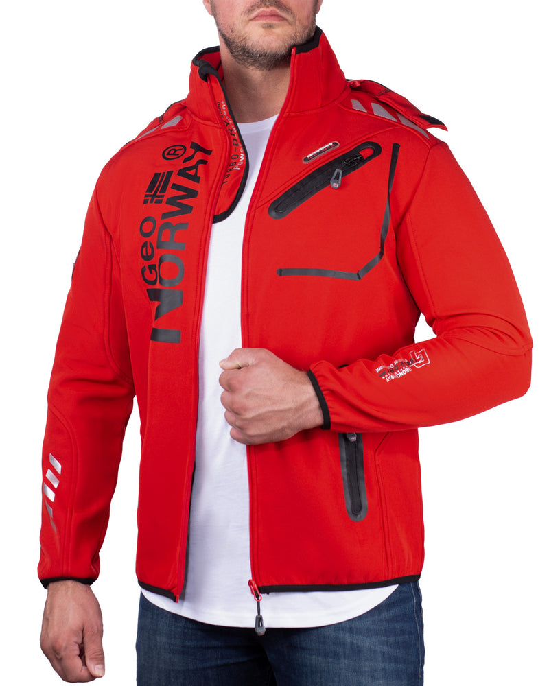 Herren Regular Fit Softshelljacke royaute - Red/Black